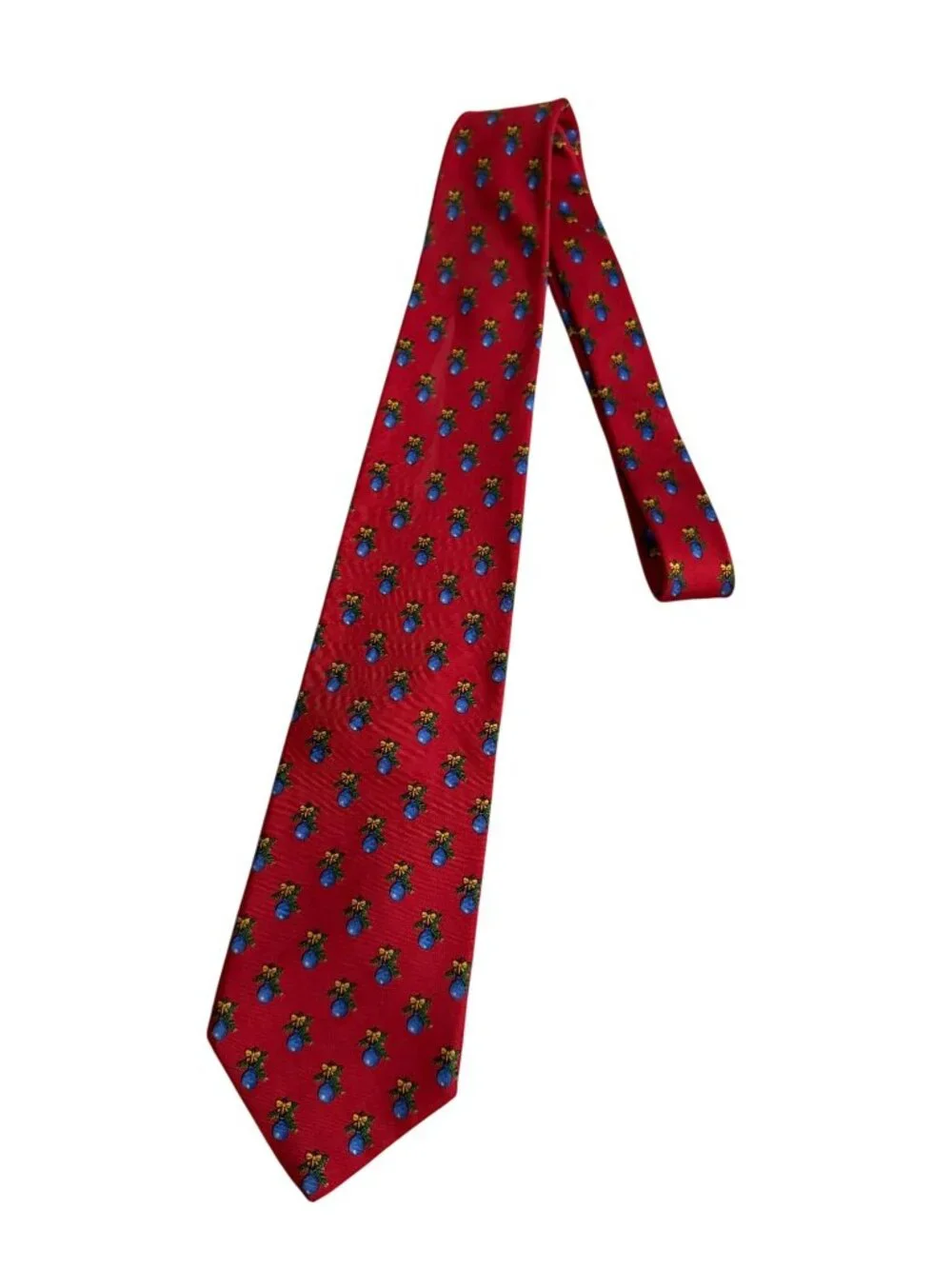 BROOKS BROTHERS Holiday Ornament Silk Blend Tie